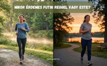 Mikor érdemes futni reggel vagy este, nő napkeltében fut, nő szürkületben fut